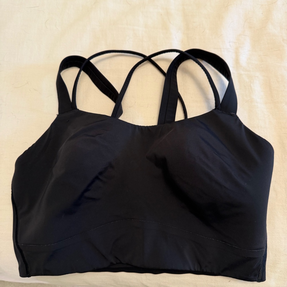 lululemon cloud form longline sports bra black